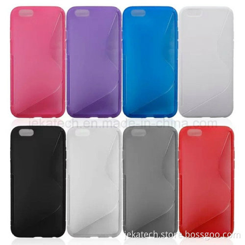 5.5 Inch S Line Gel Soft TPU Cover for iPhone 6 Plus Case